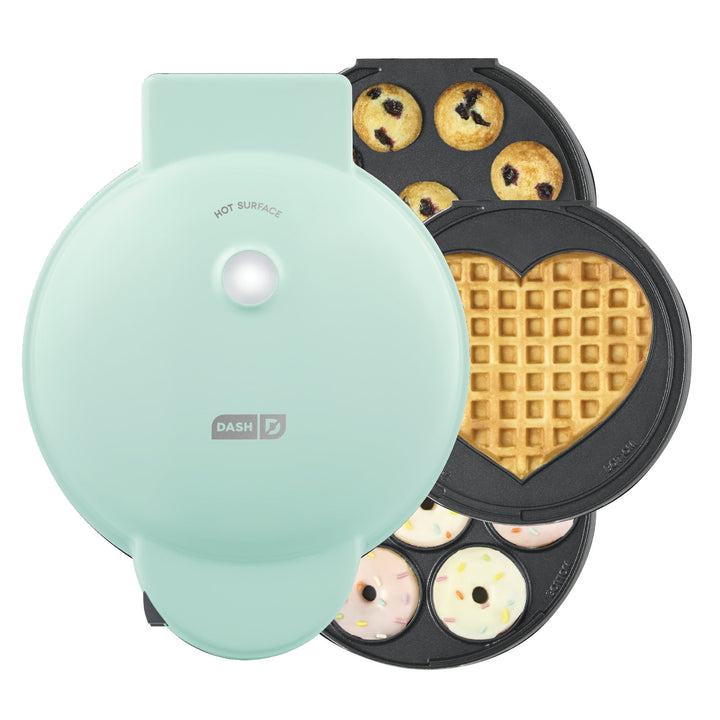MultiMaker Treat Maker System: Mini Donut, Mini Cupcake, Heart Waffle V8